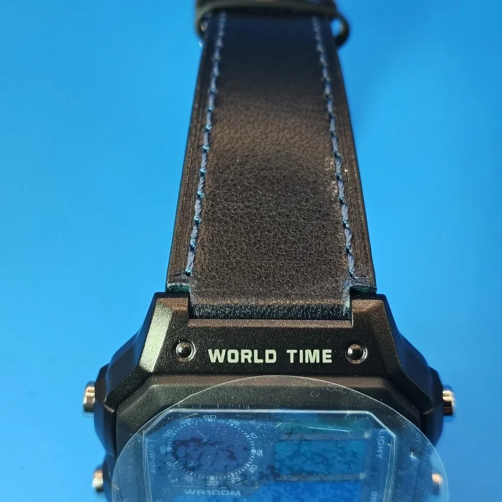 New! 2026 Casio AE1200WH Royale World Time Stained Glass Dial Mens Quartz Watch